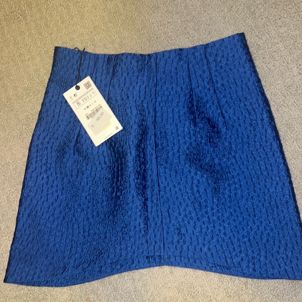 Royal blue zara skirt